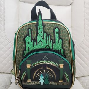 Bioworld Wicked Emerald City Glitter Mini Backpack